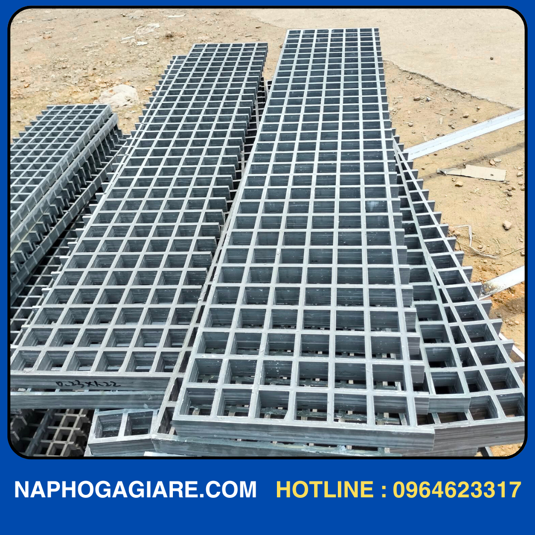 Tấm sàn grating mạ kẽm khổ 1000×500 mm